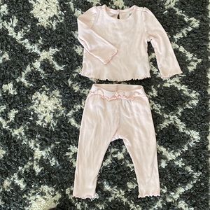 LIGHT PINK BABY GAP MATCHING SET 12-18 MONTH